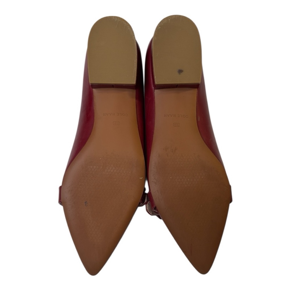 Cole Haan Leela Skimmer Red Leather Flat Size 8B - Picture 4 of 15